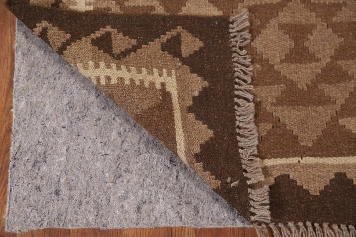 Reversible Wool Kilim Runner Rug 3x7