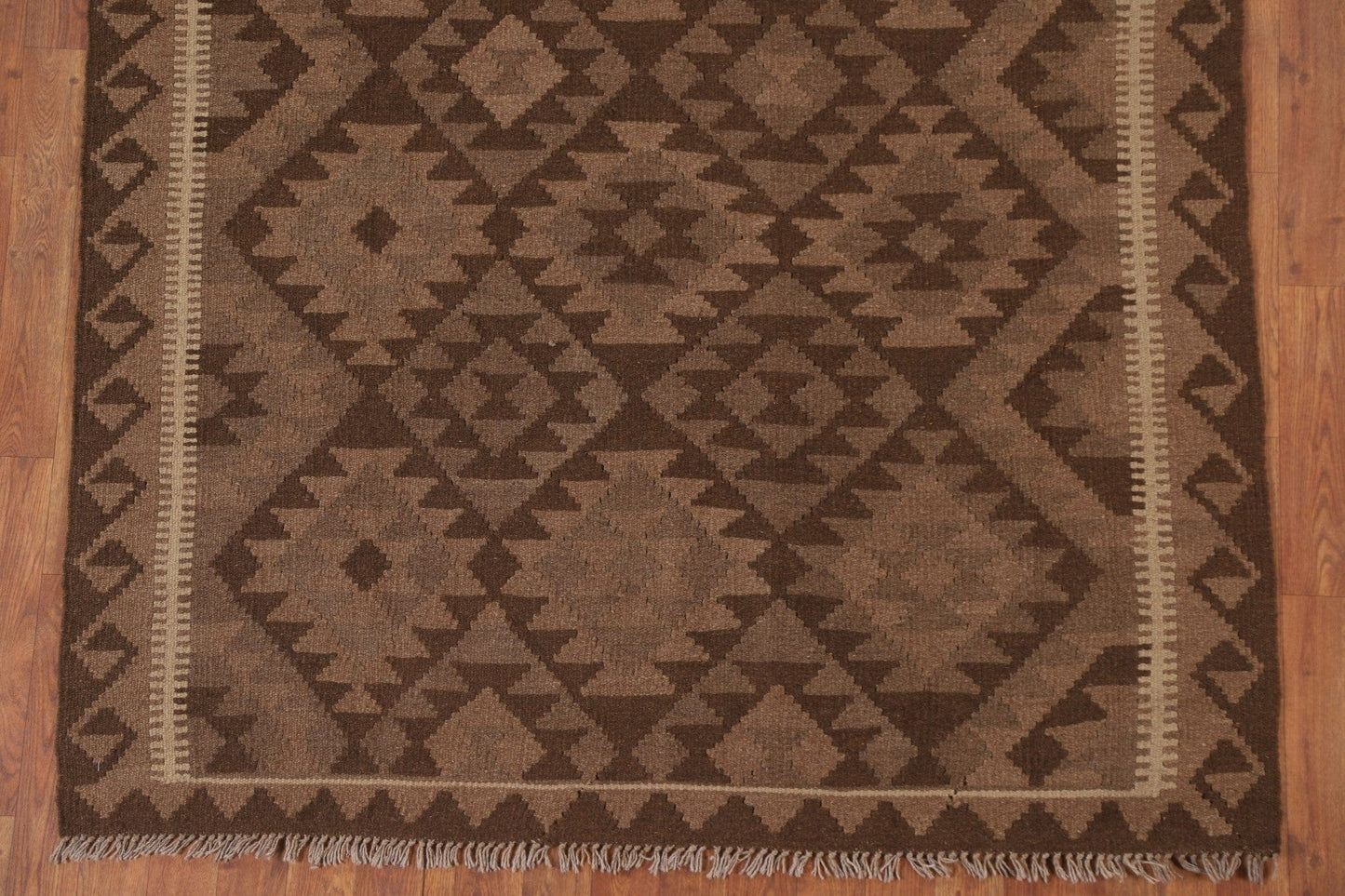 Brown Kilim Oriental Area Rug 5x7