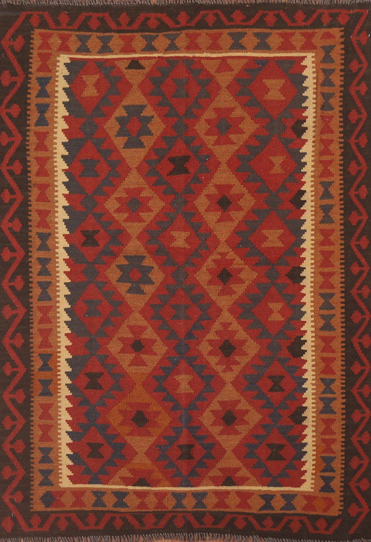 Colorful Kilim Oriental Area Rug 5x6