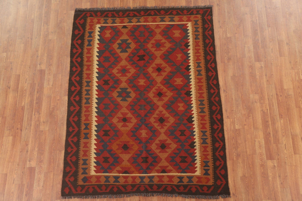 Colorful Kilim Oriental Area Rug 5x6