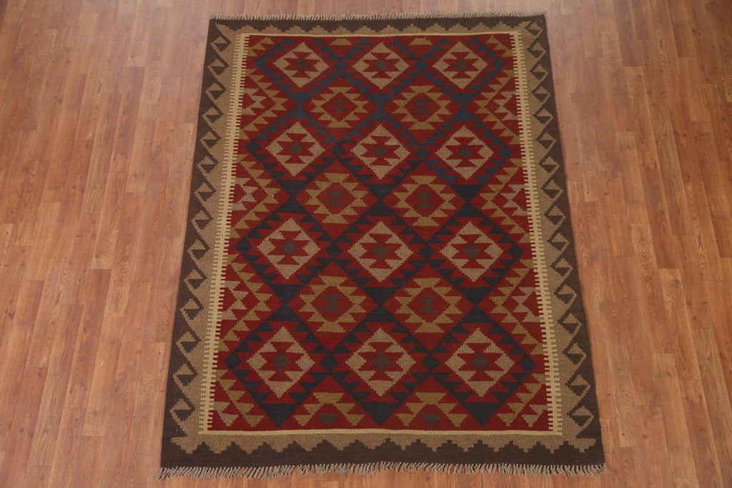 Geometric Kilim Oriental Area Rug 5x7