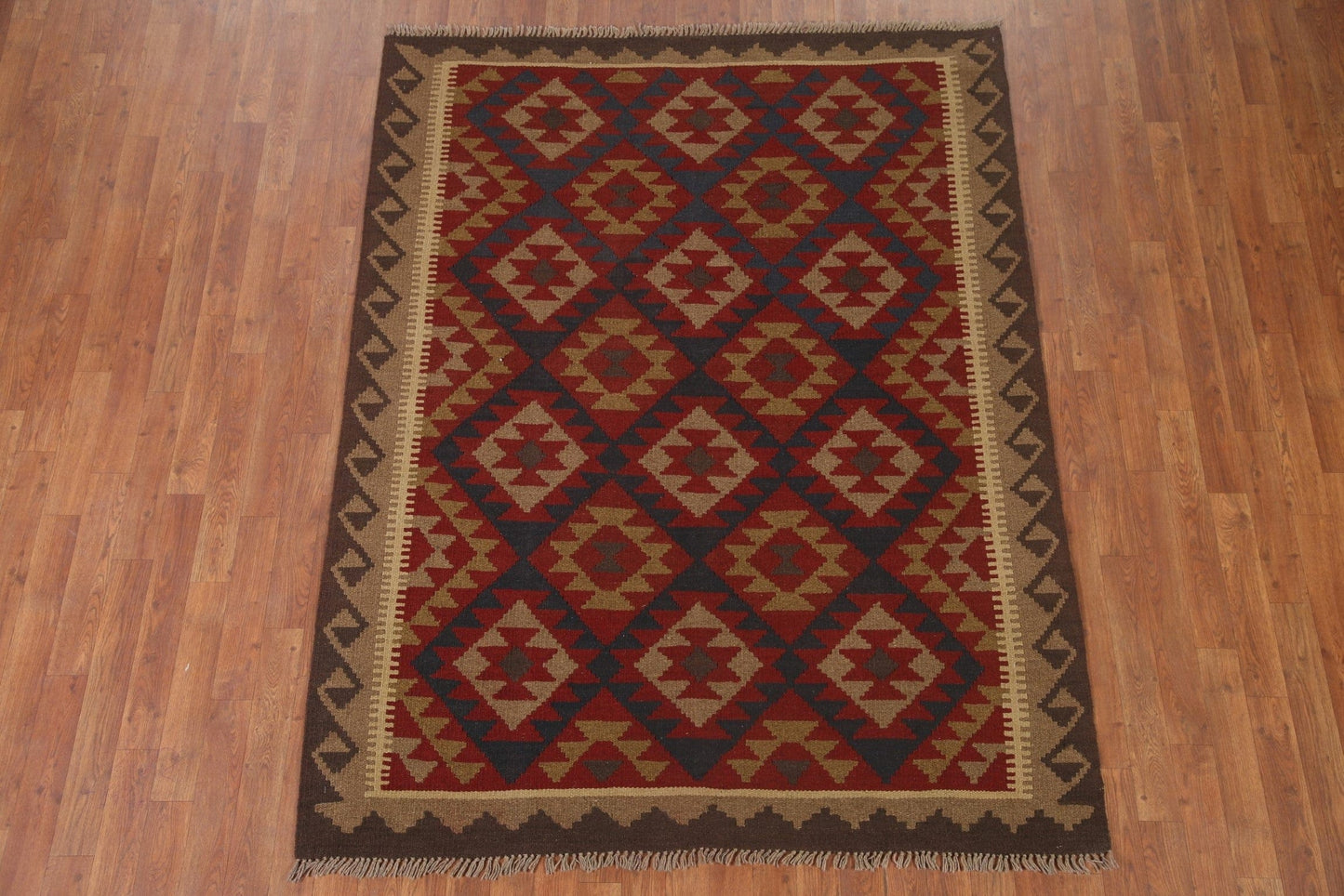 Geometric Kilim Oriental Area Rug 5x7