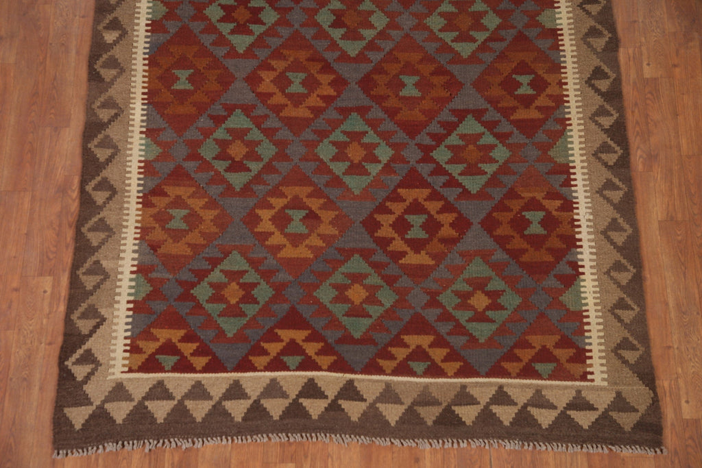 Multi-Color Kilim Oriental Area Rug 5x6