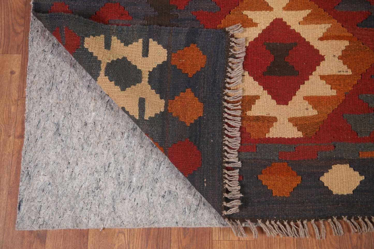 Reversible Wool Kilim Oriental Area Rug 5x7