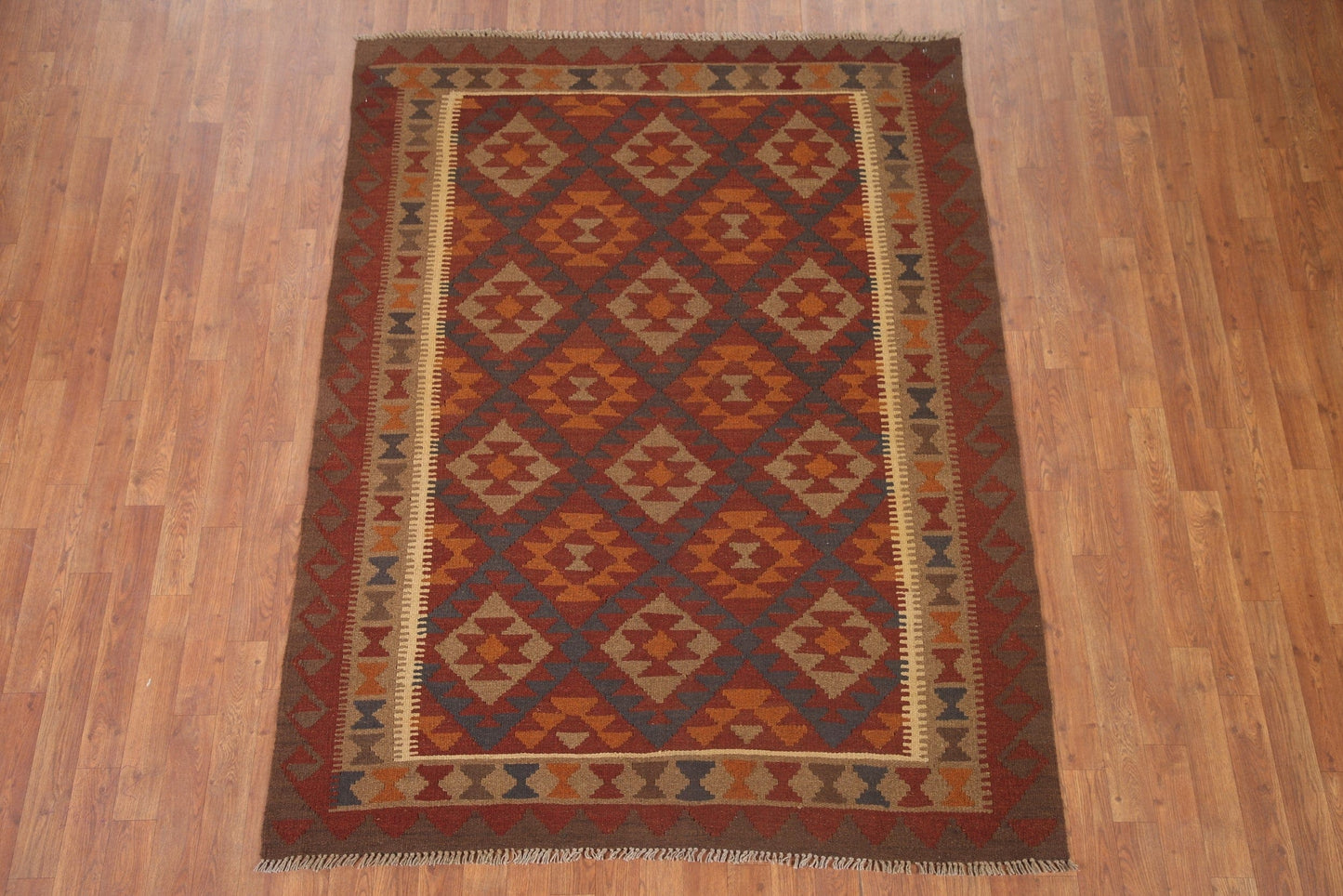 Geometric Kilim Oriental Area Rug 5x6