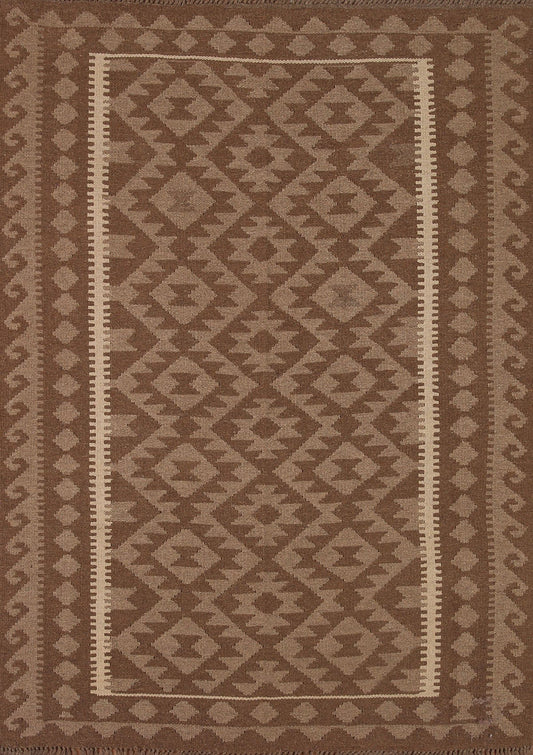 Kilim Reversible Wool Area Rug 5x7