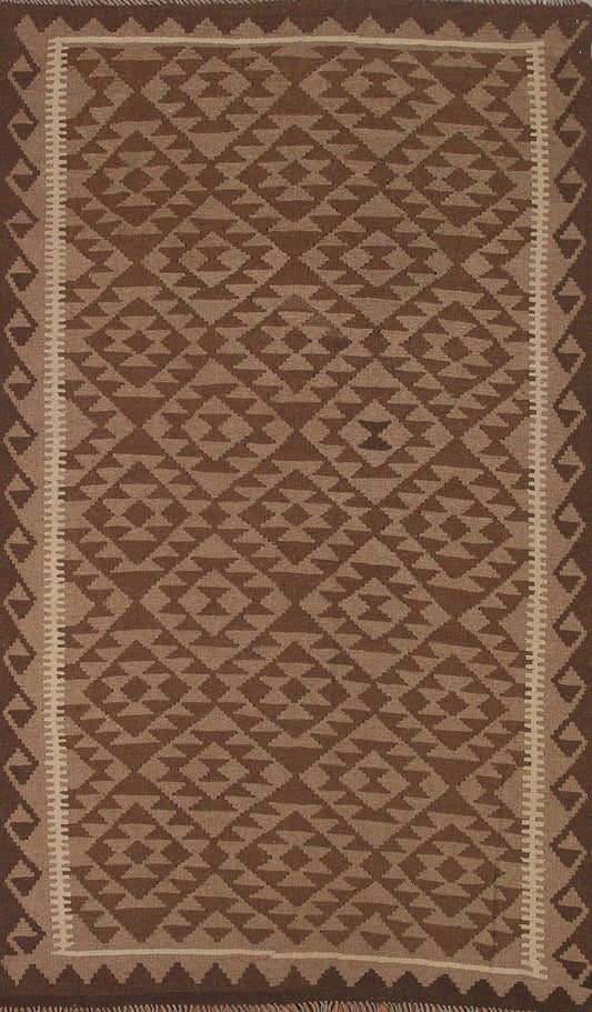 Reversible Wool Kilim Oriental Area Rug 5x9