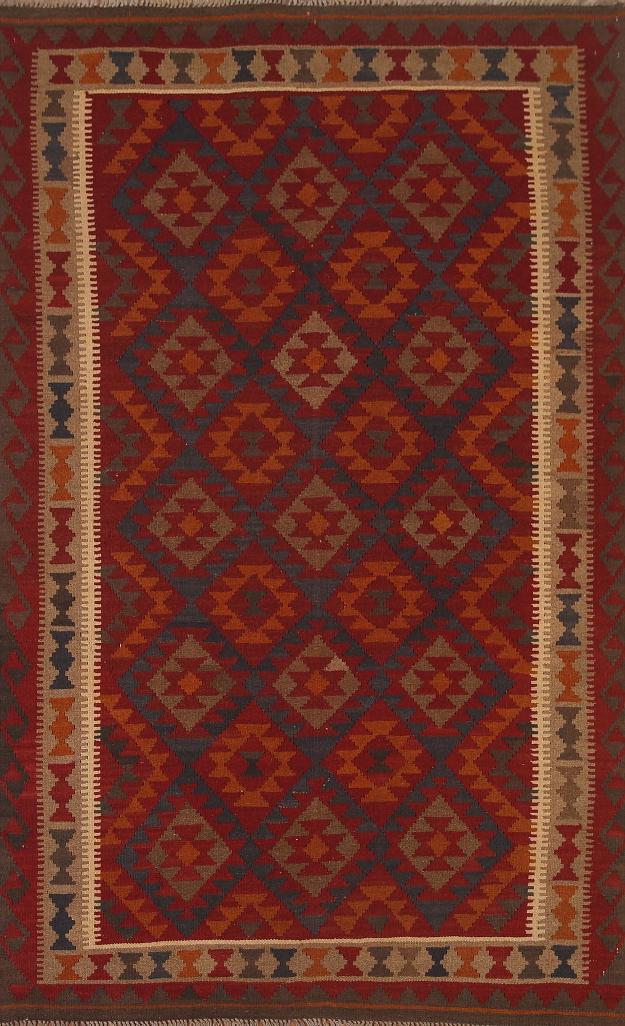 Geometric Kilim Oriental Area Rug 5x8