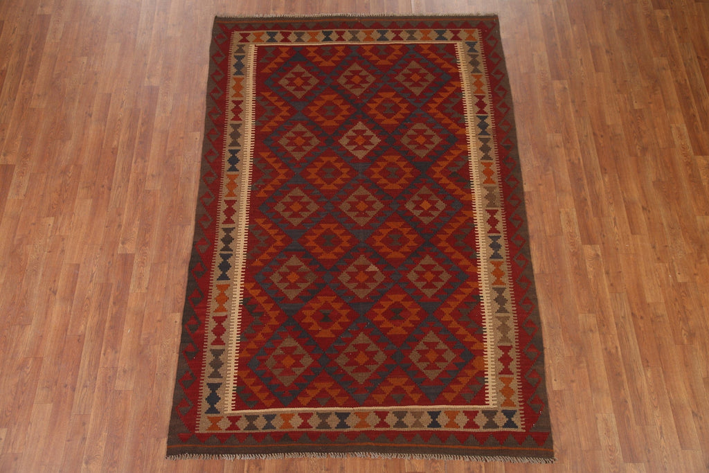 Geometric Kilim Oriental Area Rug 5x8