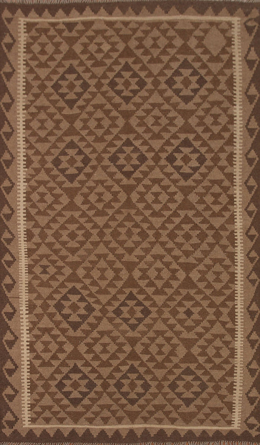 Kilim Reversible Wool Area Rug 5x8