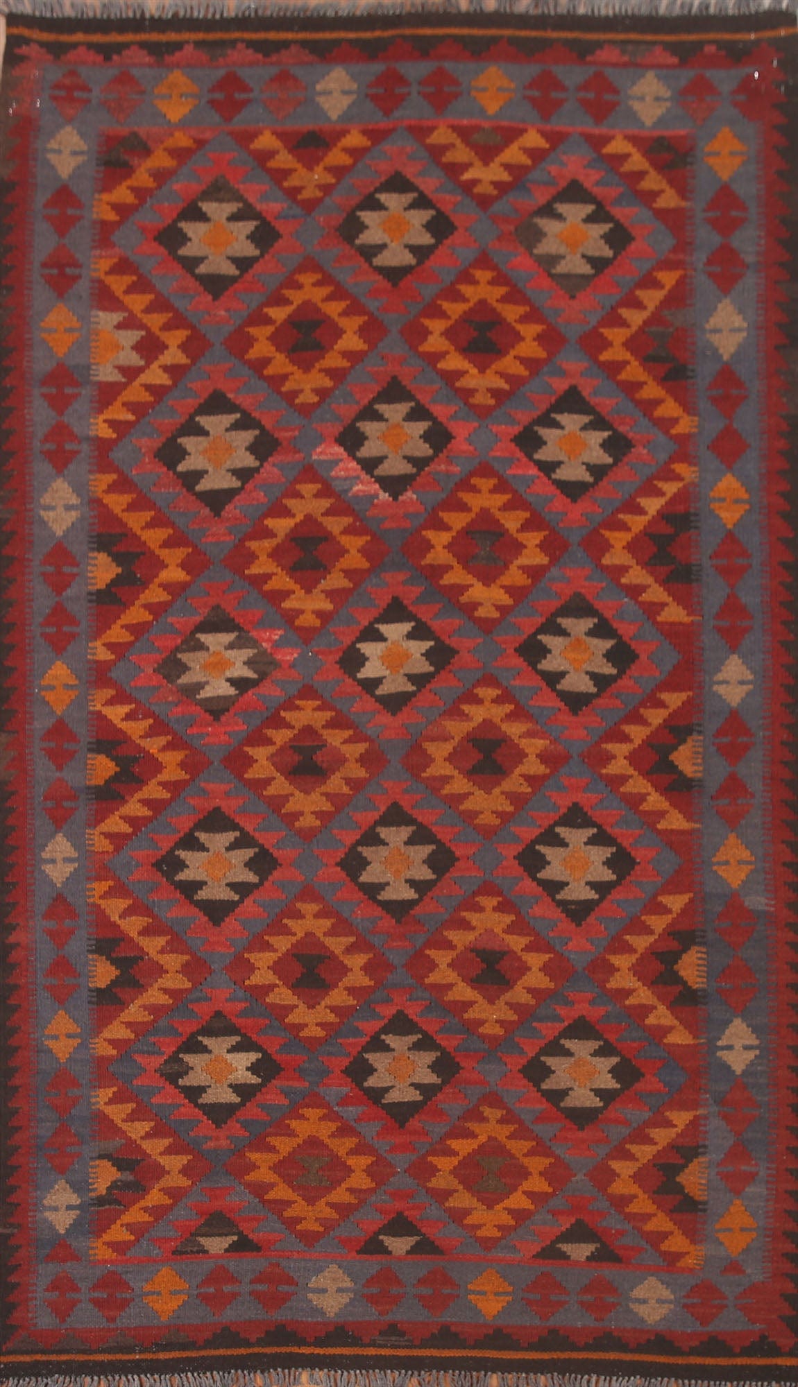 Geometric Kilim Reversible Area Rug 5x8