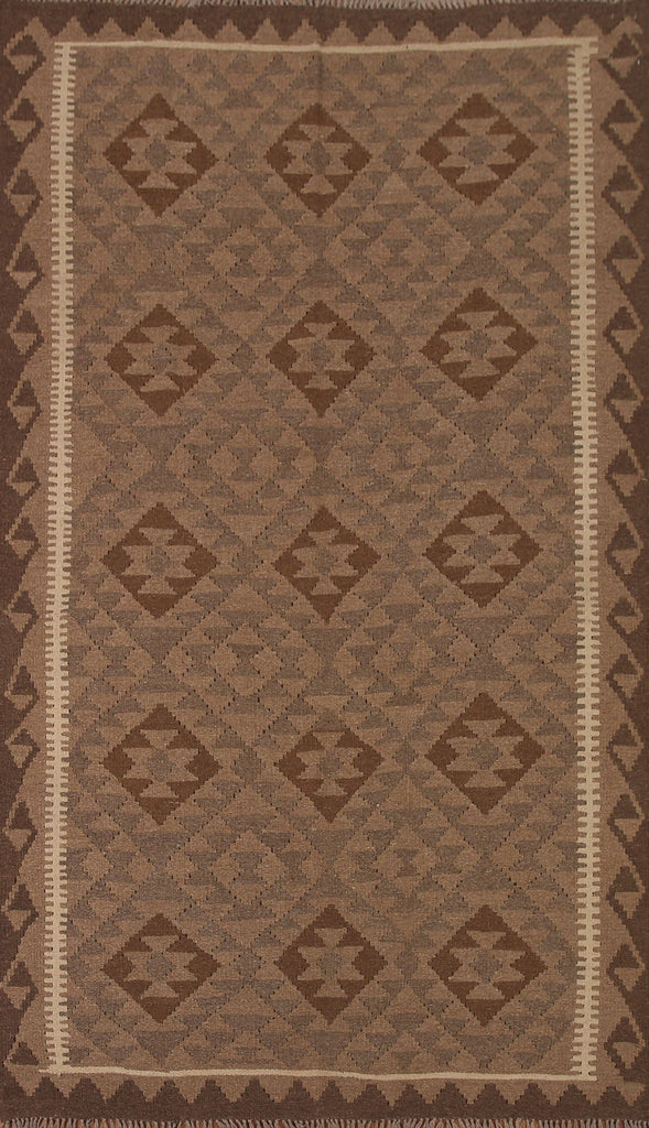 Kilim Reversible Wool Area Rug 5x8