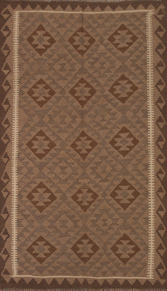 Kilim Reversible Wool Area Rug 5x8