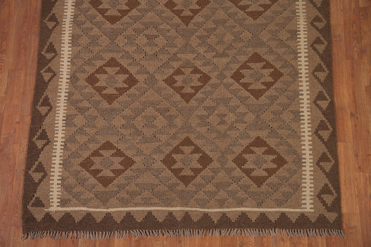 Kilim Reversible Wool Area Rug 5x8