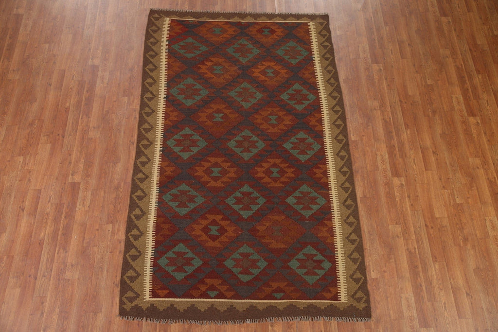 Multi-Color Kilim Oriental Area Rug 5x8