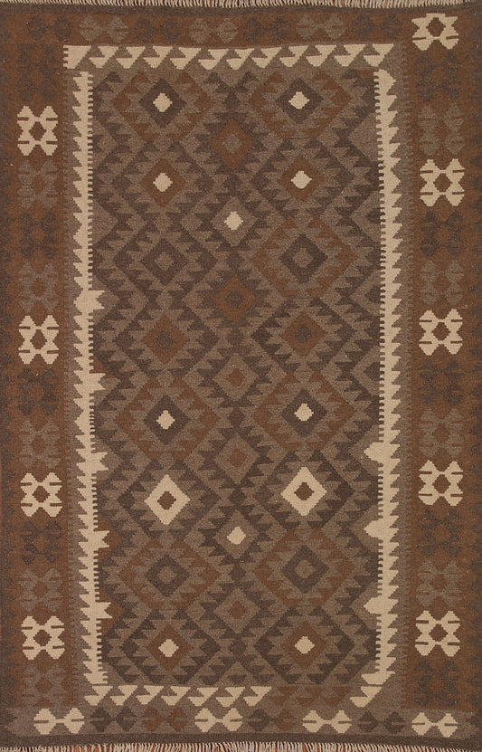 Geometric Kilim Oriental Area Rug 5x8