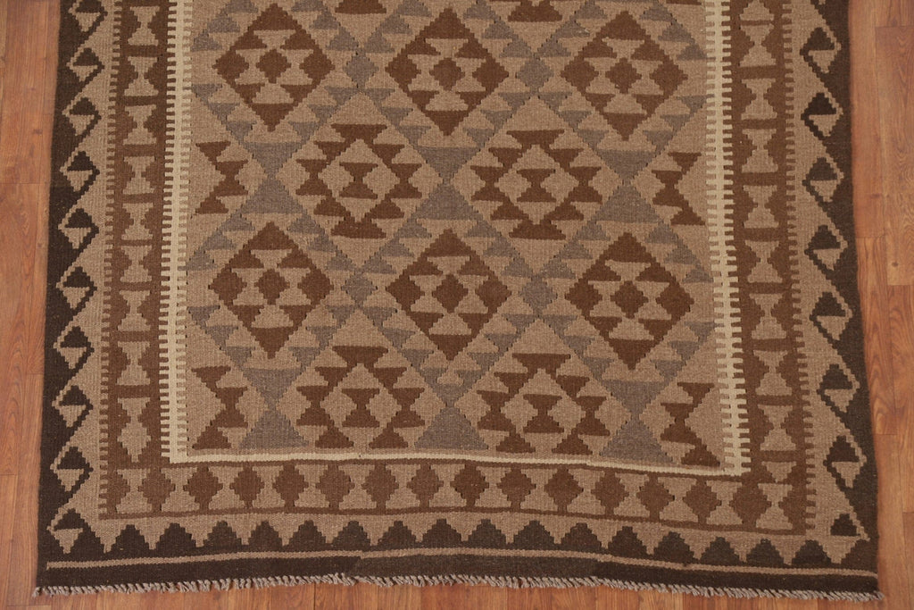 Brown Kilim Oriental Area Rug 5x8