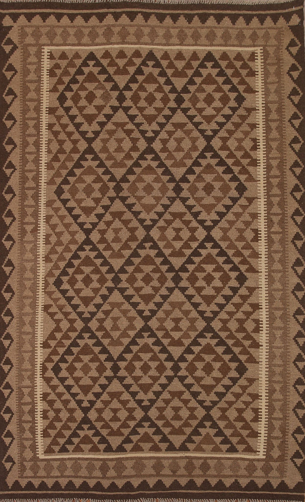 Kilim Reversible Wool Area Rug 5x8