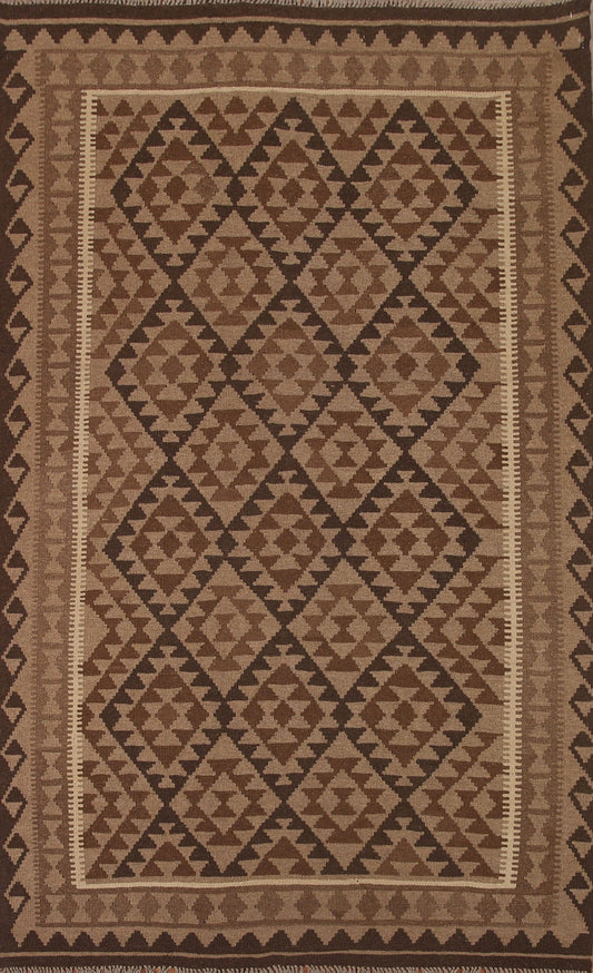 Kilim Reversible Wool Area Rug 5x8