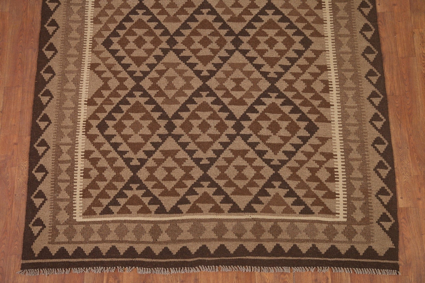 Kilim Reversible Wool Area Rug 5x8