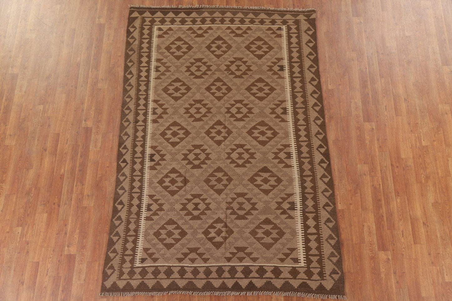 Reversible Wool Kilim Oriental Area Rug 5x8