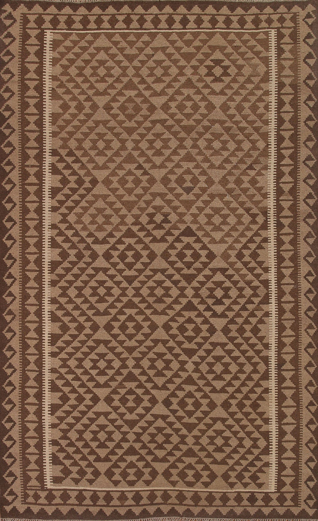 Reversible Wool Kilim Oriental Area Rug 7x10