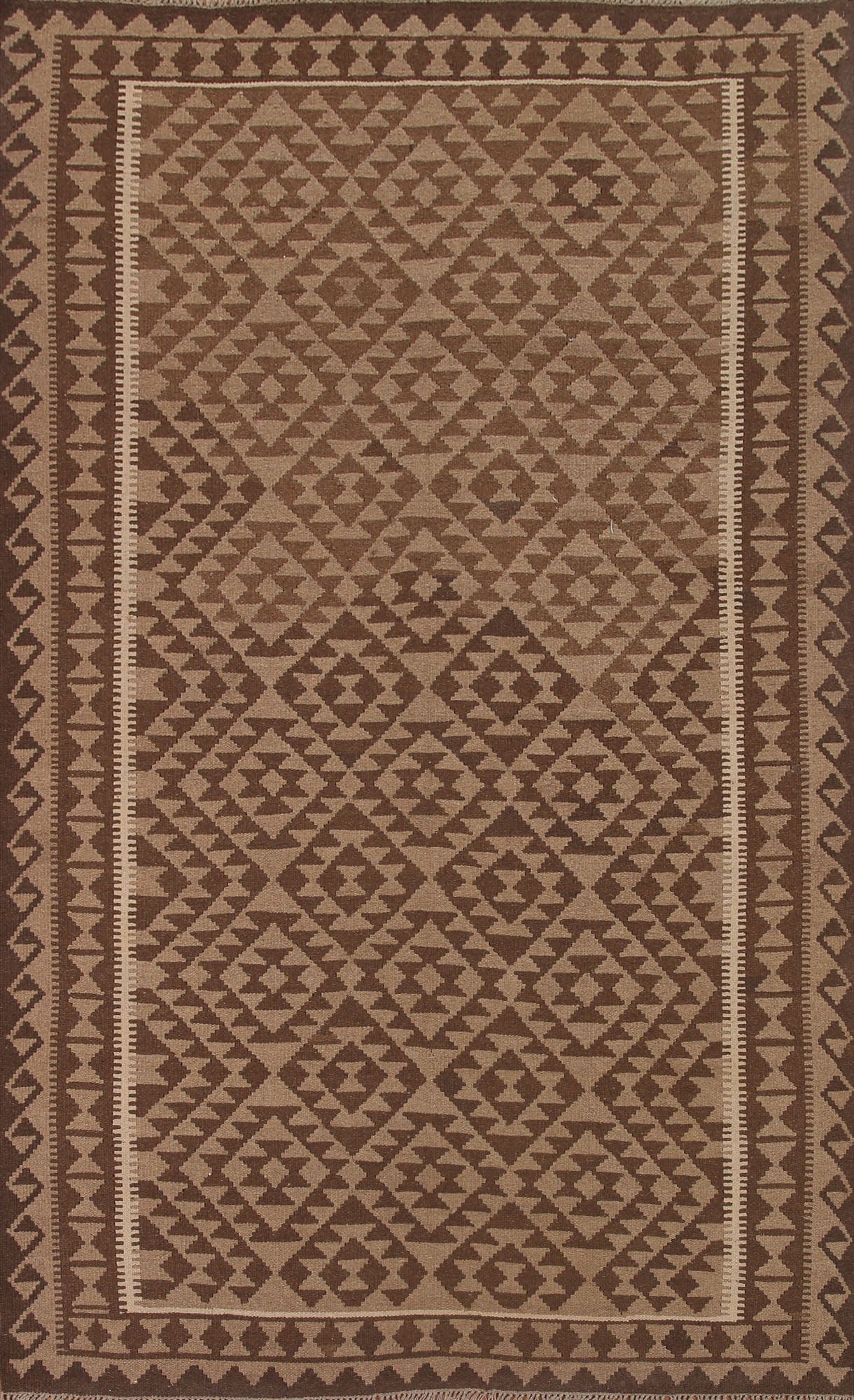 Reversible Wool Kilim Oriental Area Rug 7x10