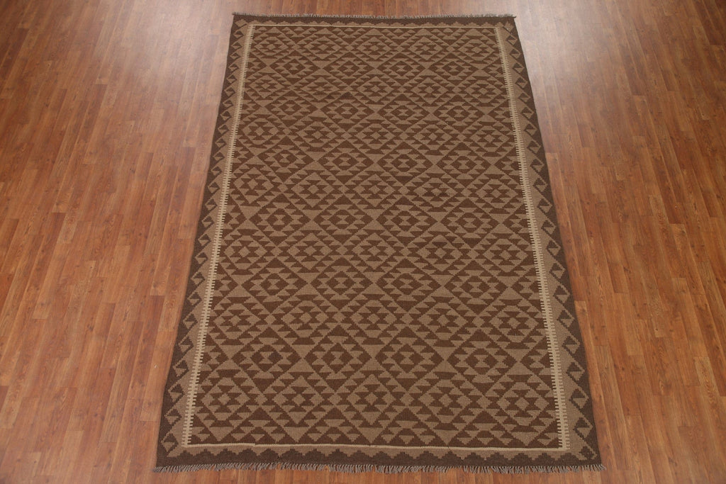 Reversible Wool Kilim Oriental Area Rug 7x10