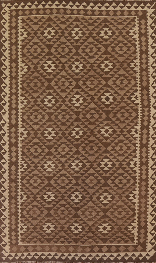 Reversible Wool Kilim Oriental Area Rug 7x10