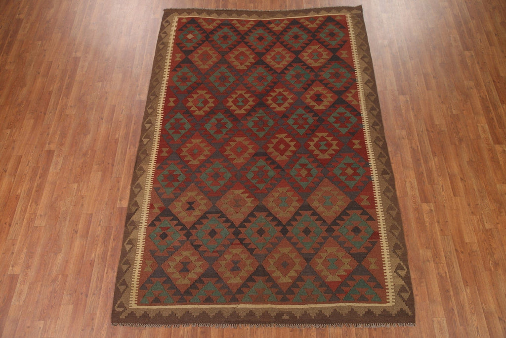 Geometric Kilim Oriental Area Rug 7x9