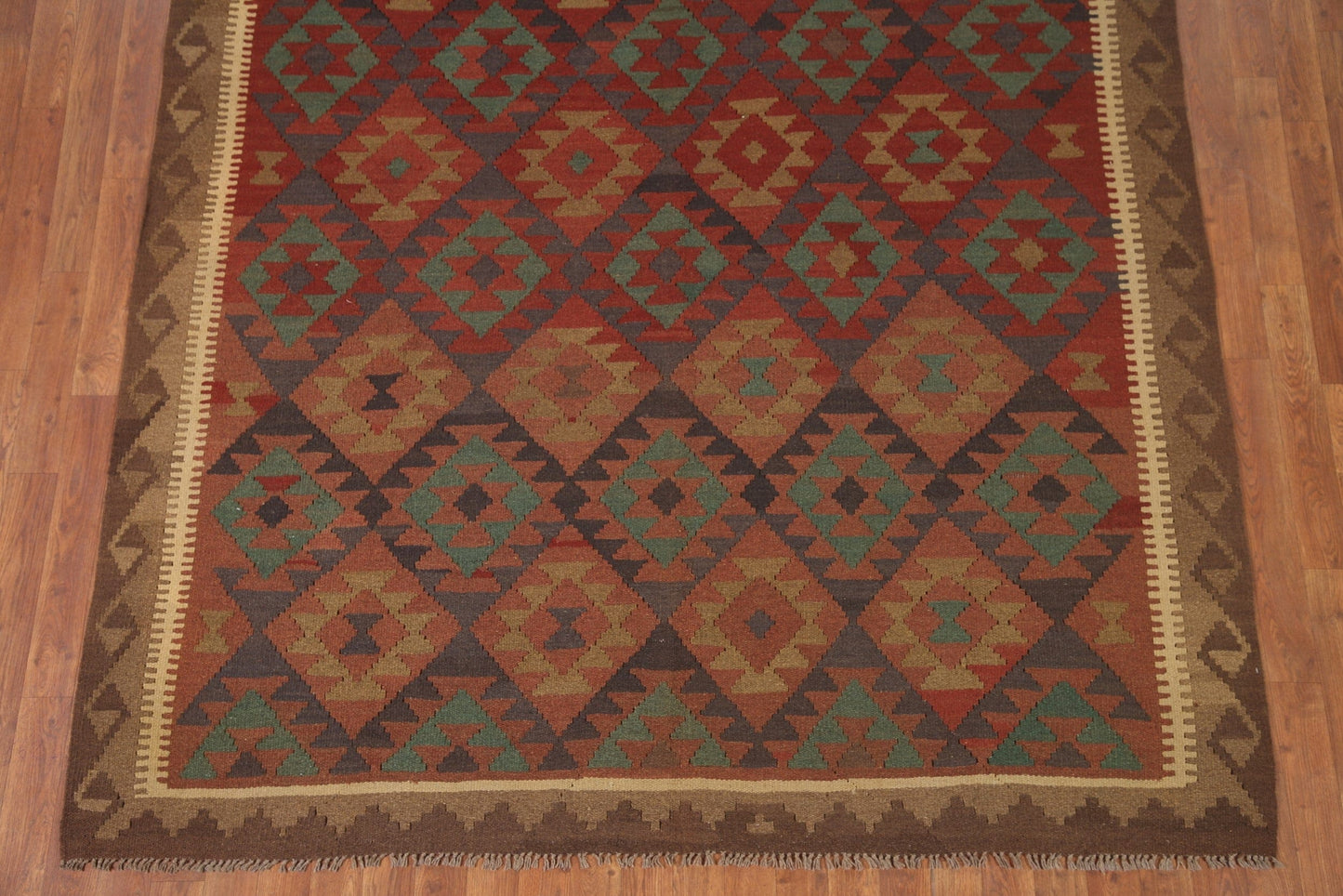 Geometric Kilim Oriental Area Rug 7x9