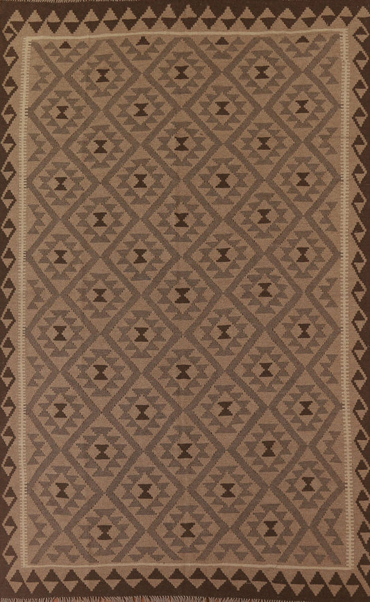 Kilim Reversible Wool Area Rug 7x10