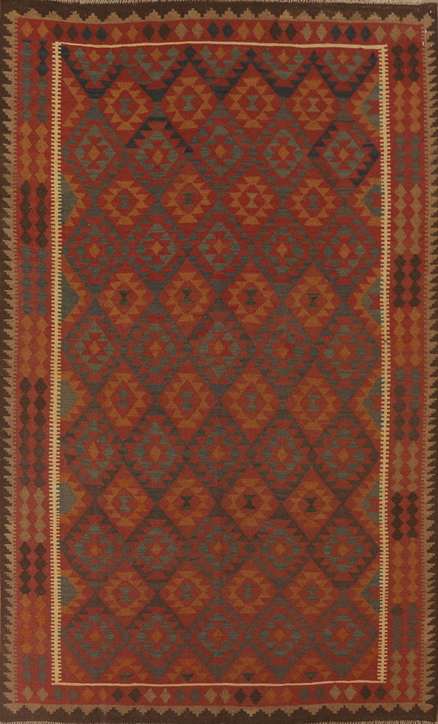 Reversible Wool Kilim Oriental Area Rug 7x10