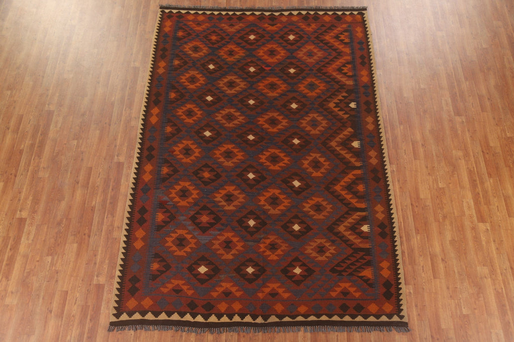 Geometric Kilim Oriental Area Rug 7x10