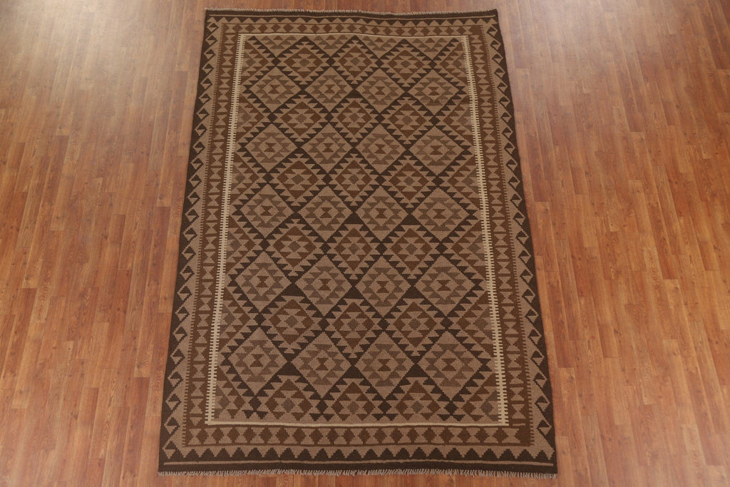 Kilim Reversible Wool Area Rug 7x10