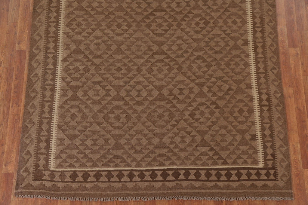 Reversible Wool Kilim Oriental Area Rug 7x10