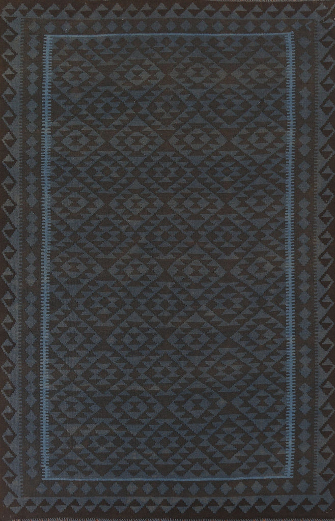 Blue Kilim Oriental Area Rug 7x10