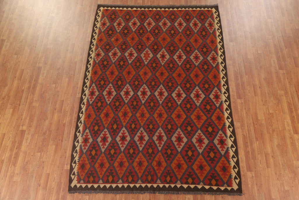 Geometric Kilim Oriental Area Rug 7x10