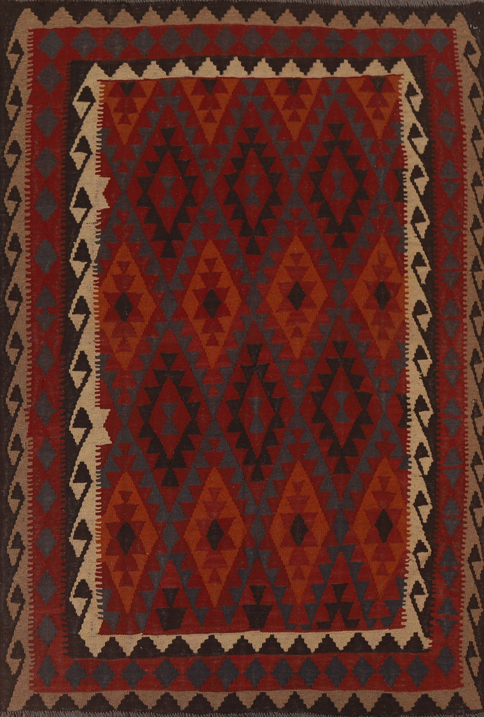 Geometric Kilim Oriental Area Rug 7x9