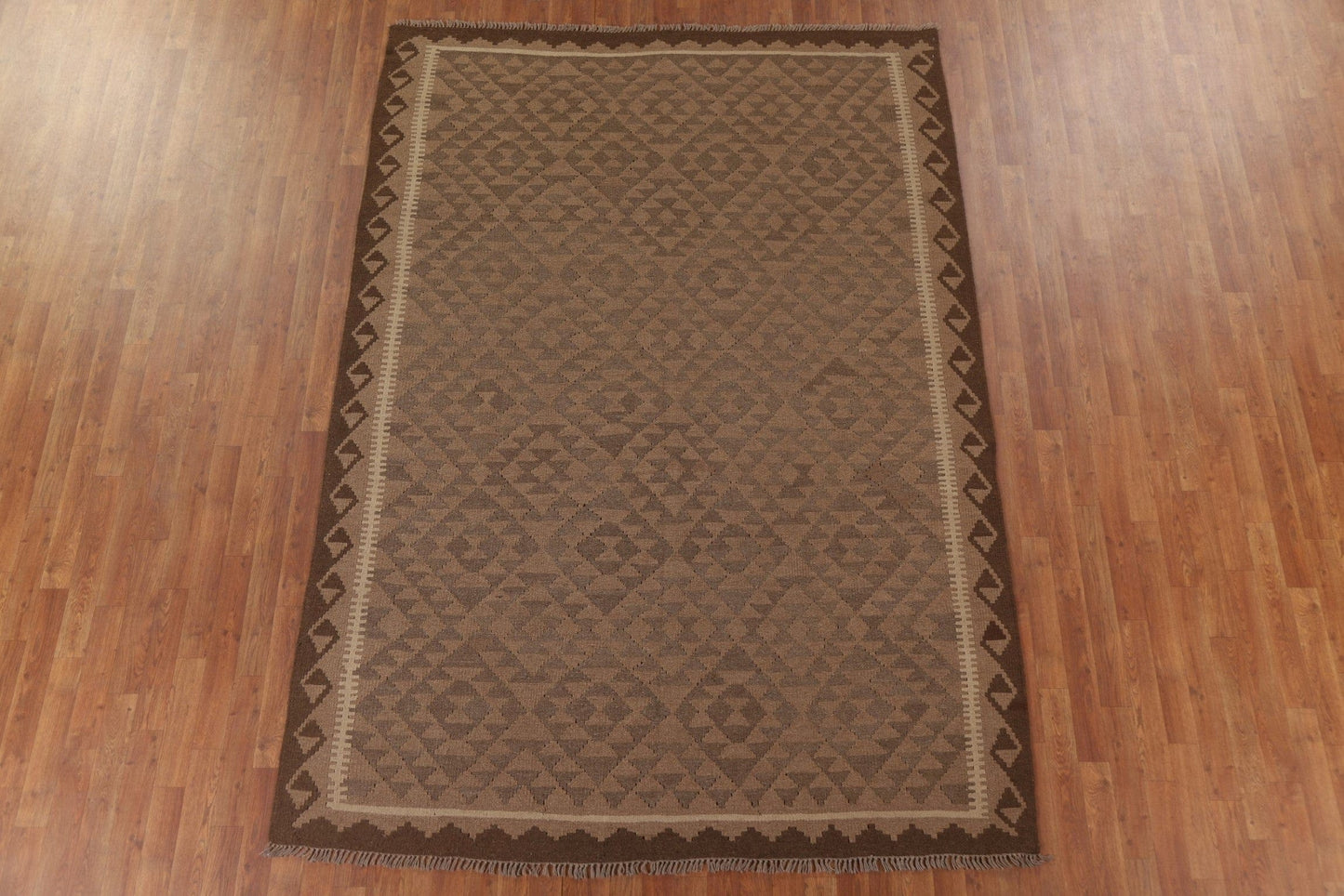 Kilim Reversible Wool Area Rug 7x9