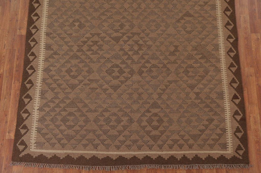 Kilim Reversible Wool Area Rug 7x9