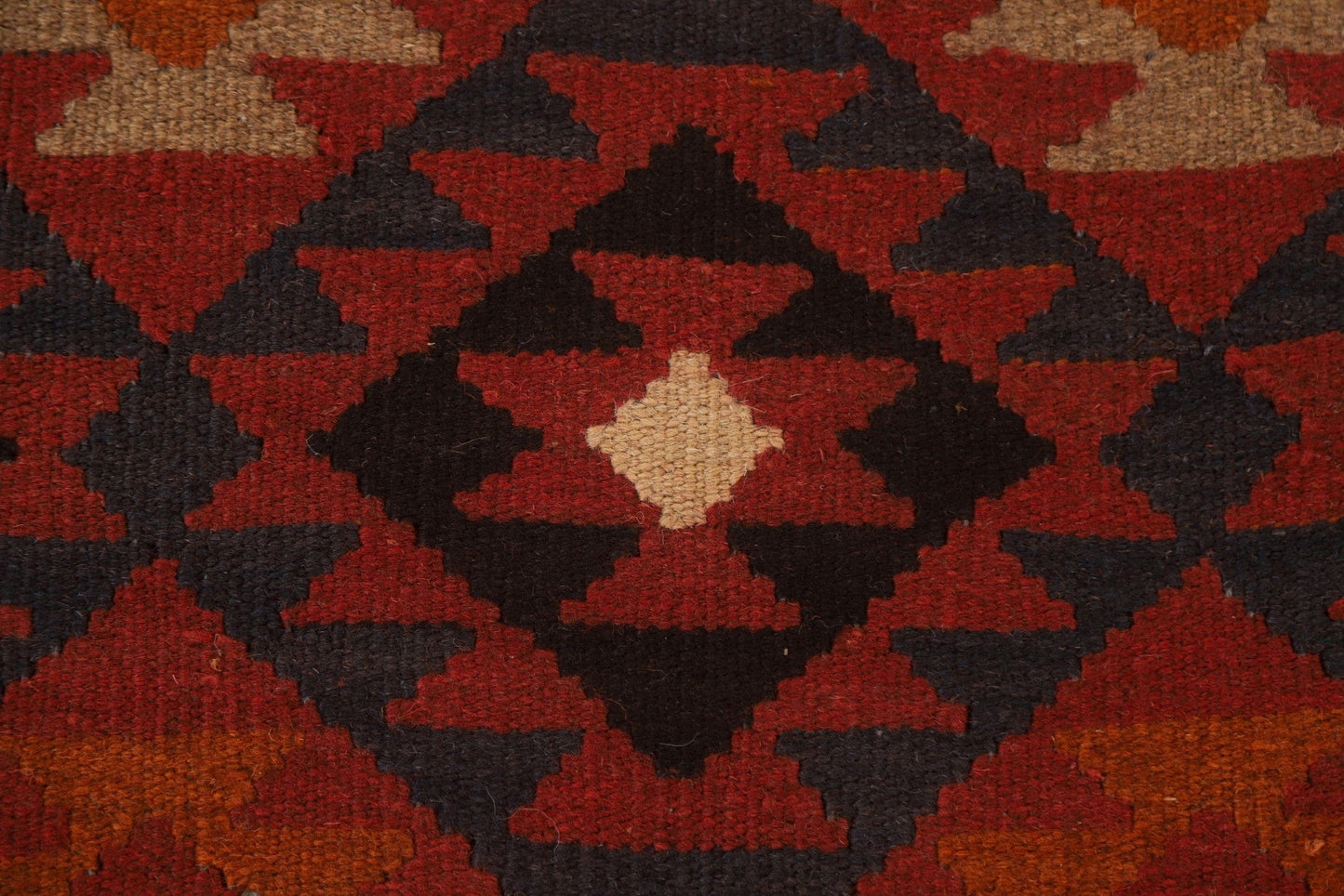 Reversible Wool Kilim Oriental Area Rug 7x9