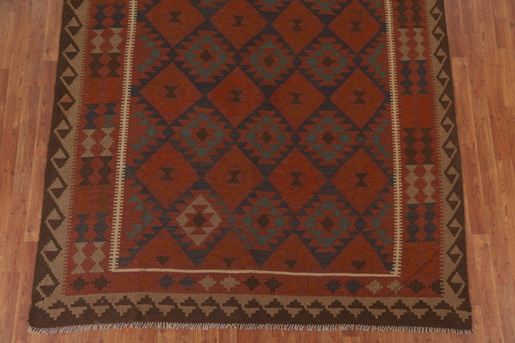 Reversible Wool Kilim Oriental Area Rug 7x10