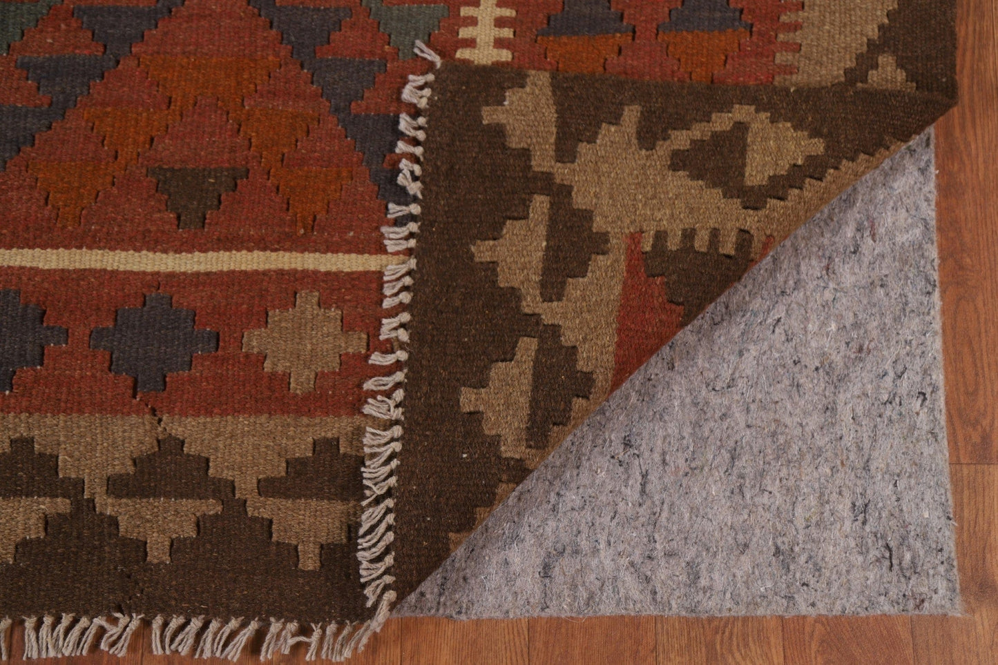 Reversible Wool Kilim Oriental Area Rug 7x10