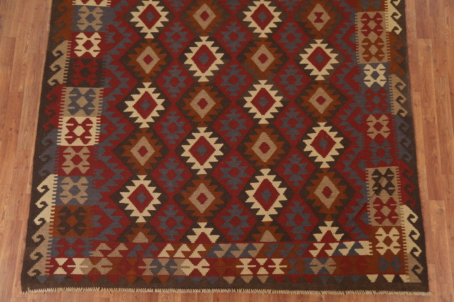 Multicolor Kilim Oriental Area Rug 7x9