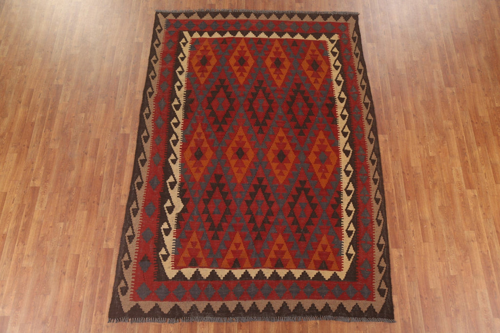 Geometric Kilim Oriental Area Rug 7x10