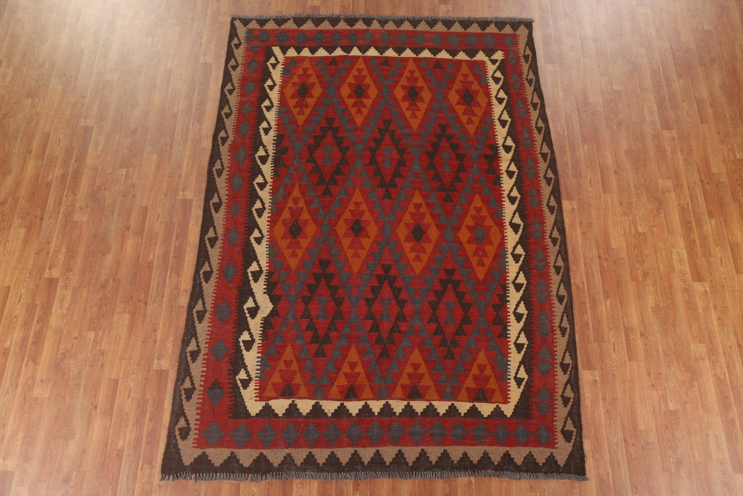 Geometric Kilim Oriental Area Rug 7x10