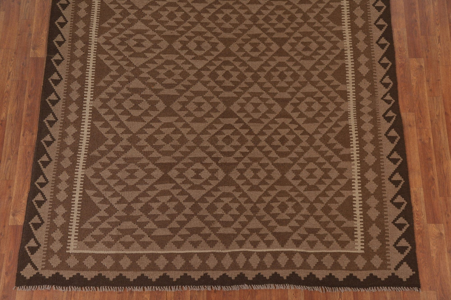 Reversible Wool Kilim Oriental Area Rug 7x9