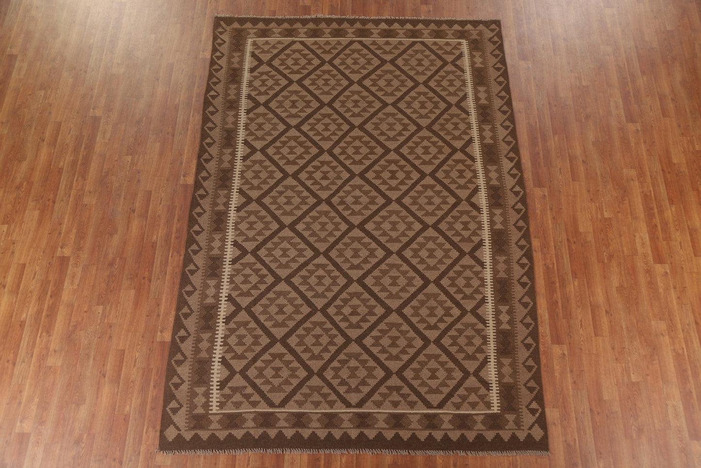 Reversible Wool Kilim Oriental Area Rug 7x10