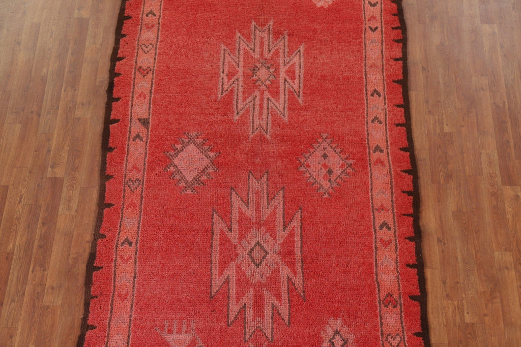 Vintage Moroccan Oriental Area Rug 5x11